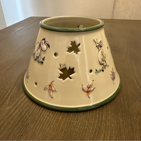 Disney Other - Vtg WDW DISNEY WINNIE THE POOH & FRIENDS CERAMIC JAR CANDLE‎ "LAMP SHADE" TOPPER